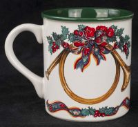 Potpourri Press Triumphant Christmas  Coffee Mug Vintage 1991